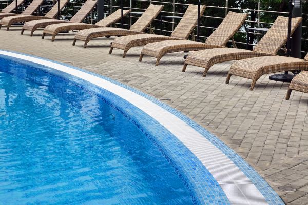 Cost of Poolside Hardscaping in Belleville