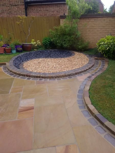 Sandstone Patio Installation in Belleville